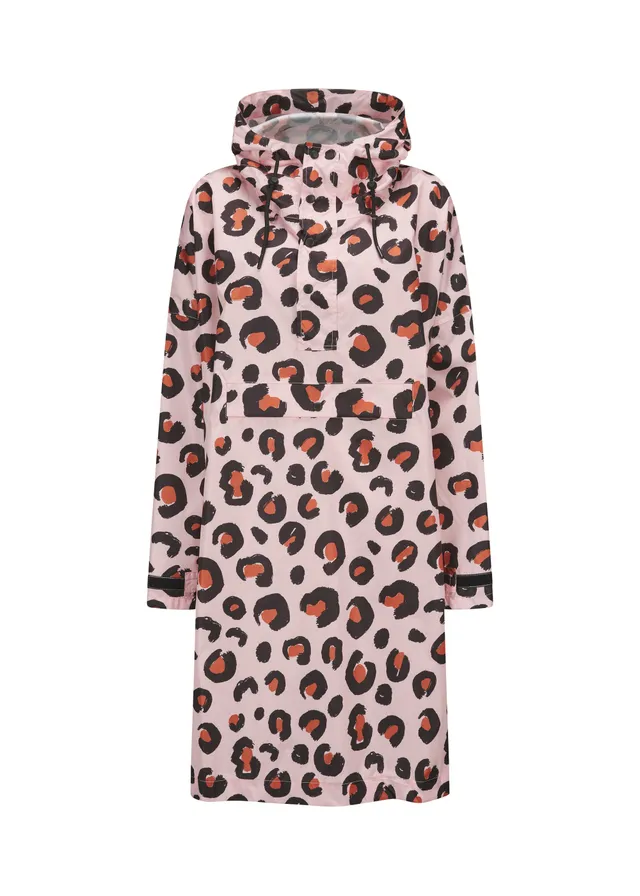 codello-regenponcho-mit-rosa-leo-muster-und-kapuze image 1