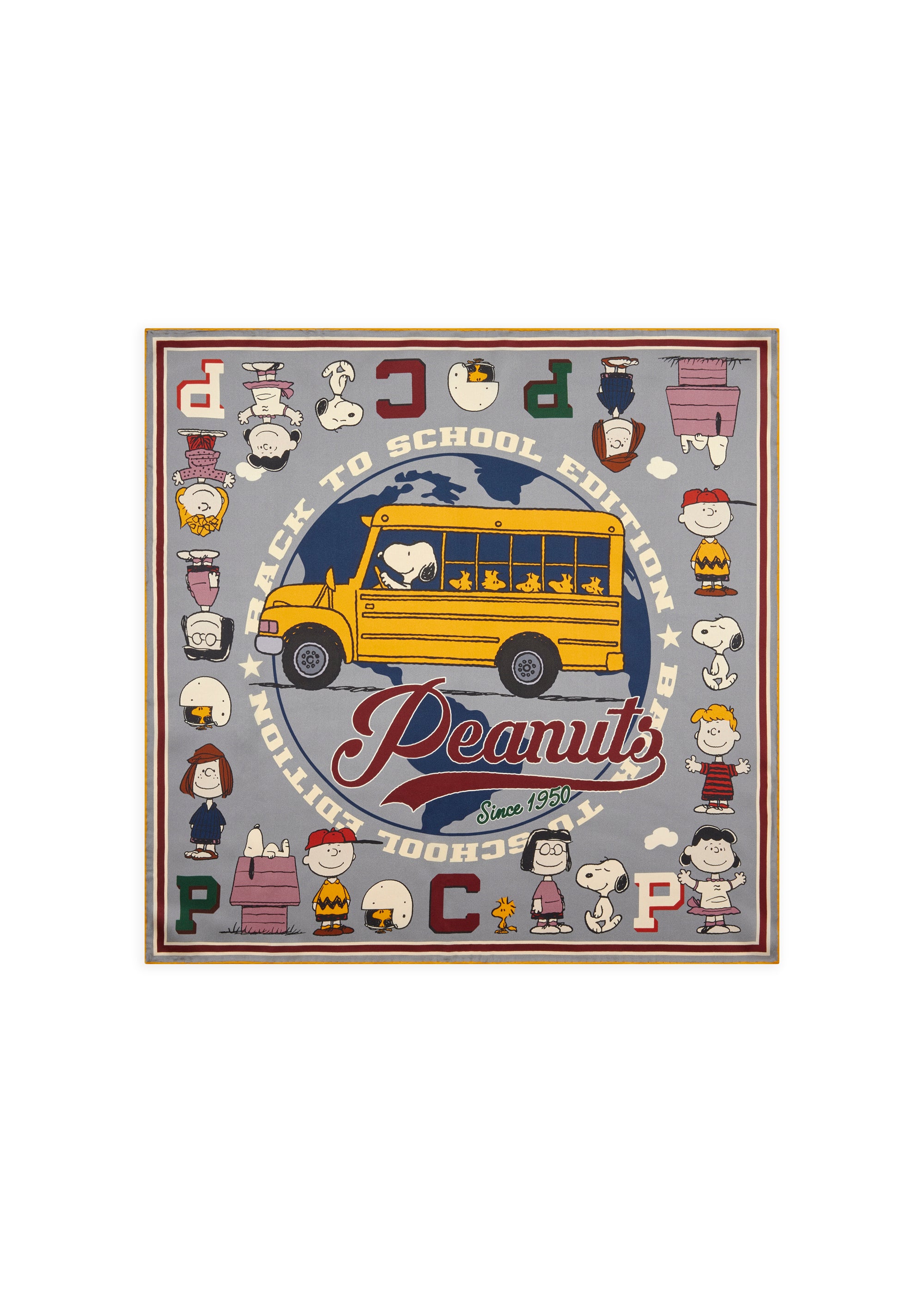 codello-peanuts-nicki-tuch-aus-seide-mit-schoolbus-motiv image 1