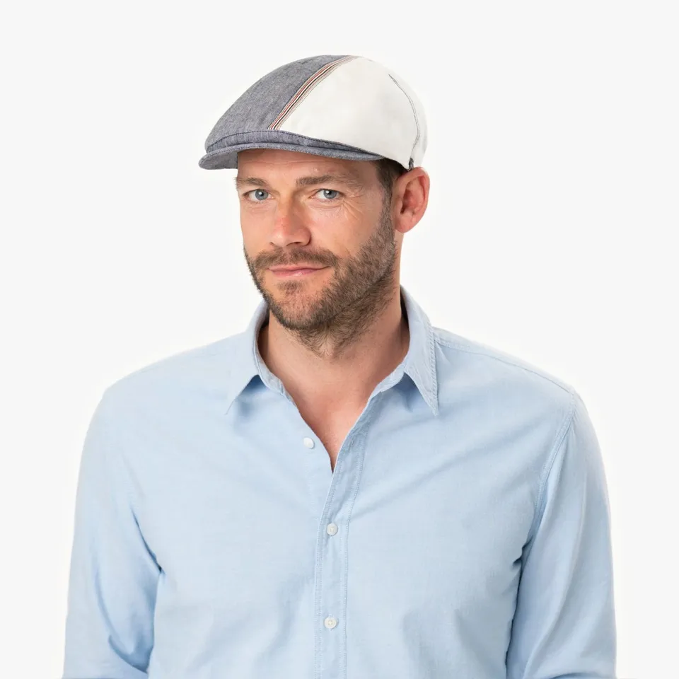 mayser-jenson-twotone-zechbauer-flatcap-baumwolle-leinen image 1