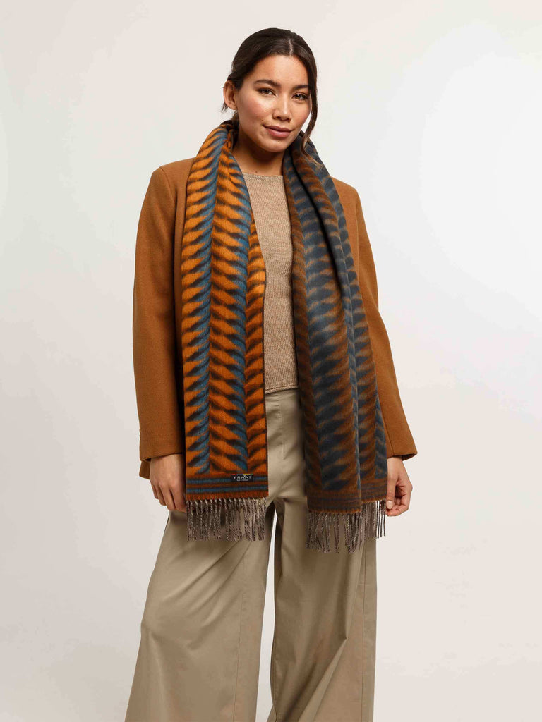 fraas-cashmink-schal-mit-zickzack-muster-und-fransen-35-x-200-cm image 1