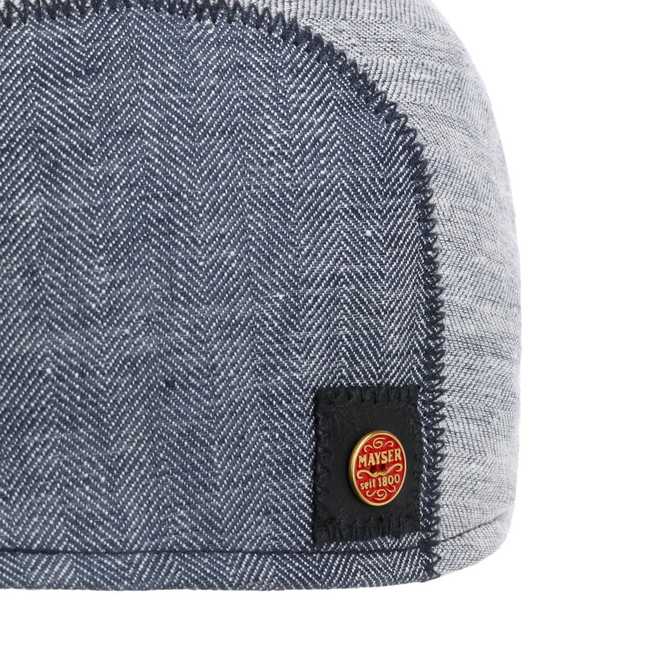 mayser-prince-twotone-leinen-flatcap-herren-fischgr-t image 5