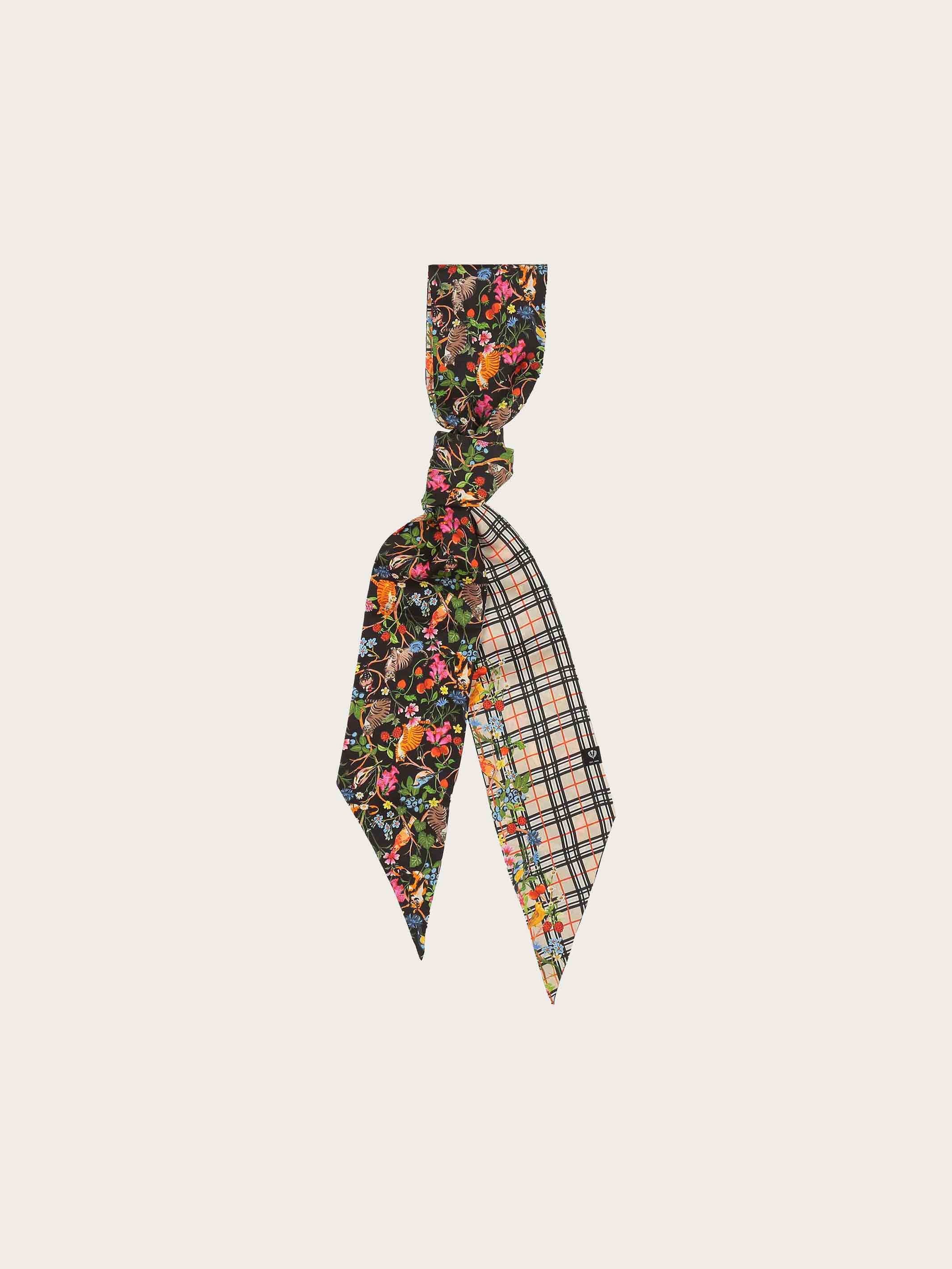 fraas-plaid-twilly-schal-aus-seide-mit-karo-und-tier-print-10-5-x-180-cm image 4