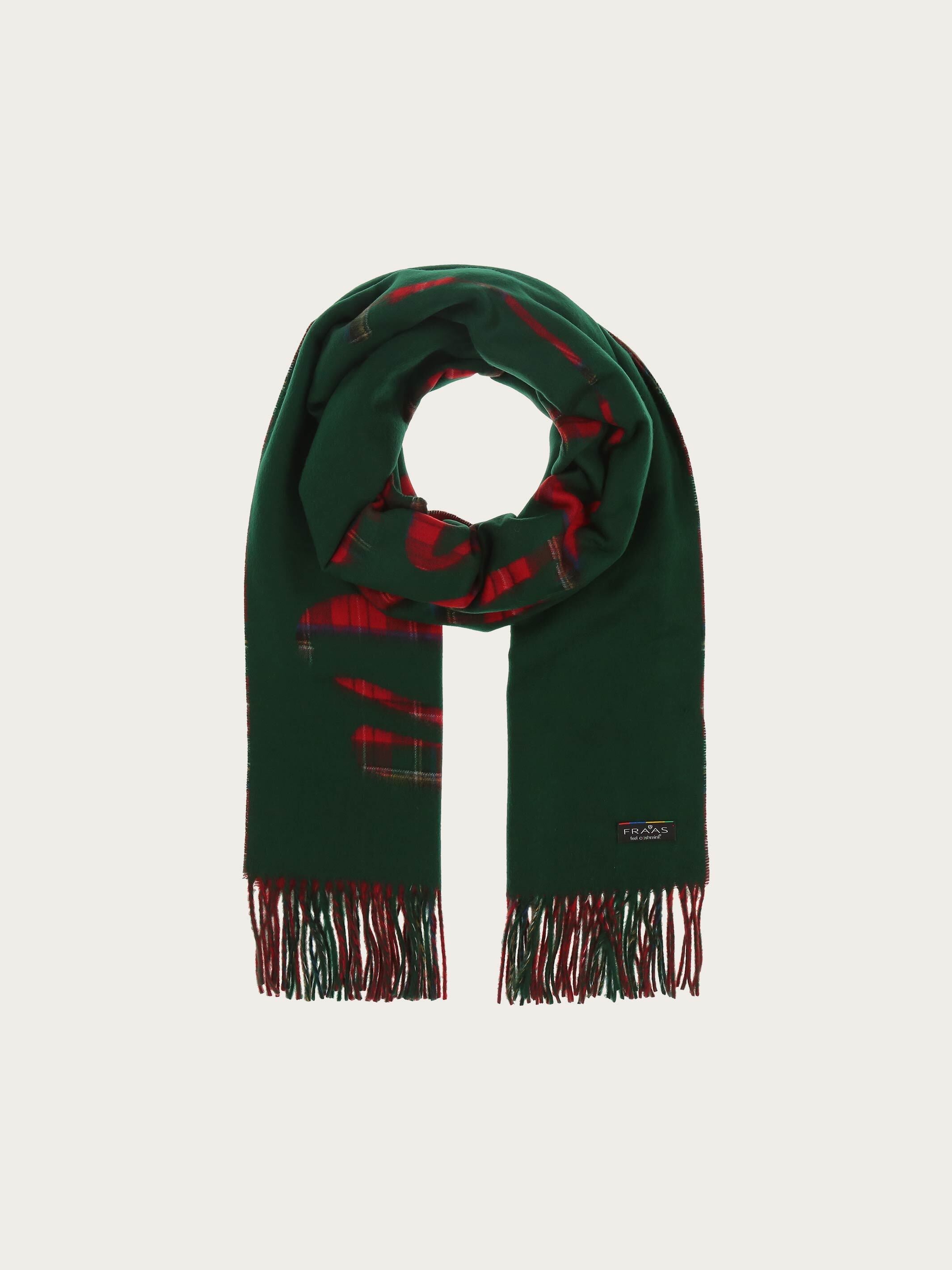 fraas-cashmink-schal-merry-christmas-karo-design-56-x-200-cm image 2