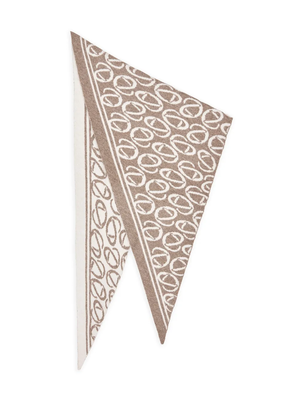 codello-gestricktes-dreieckstuch-mit-brezel-allover-motiv image 1