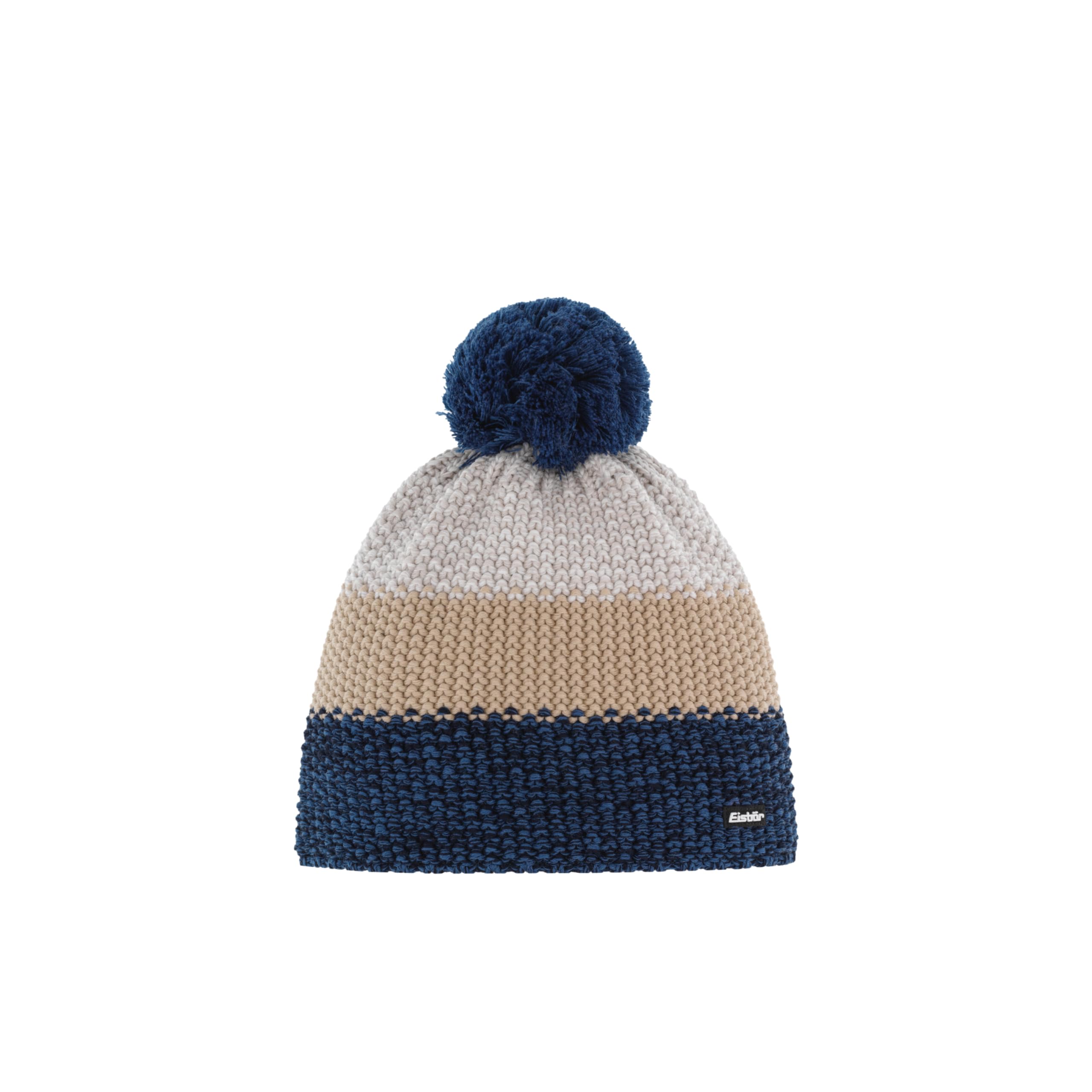 eisb-r-star-pompon-rl-beanie-strickm-tze-mit-bommel-und-fleecefutter-merinowolle image 1