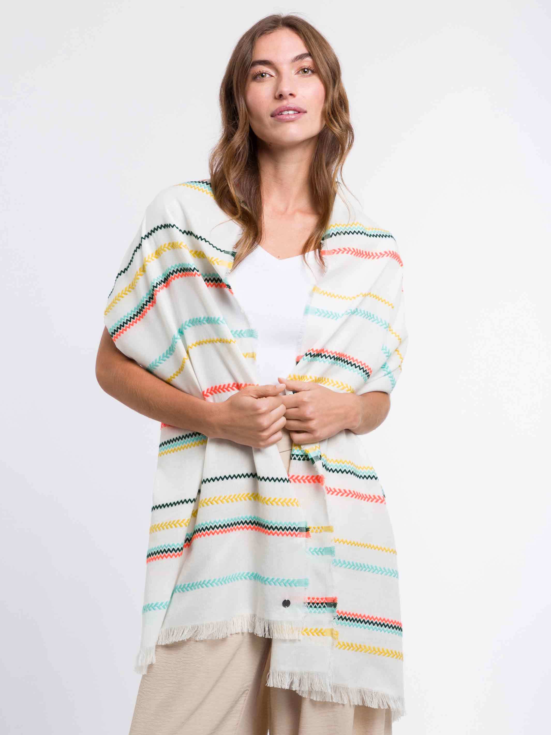 fraas-schal-gestreift-baumwollmischung-50-x-180-cm image 6
