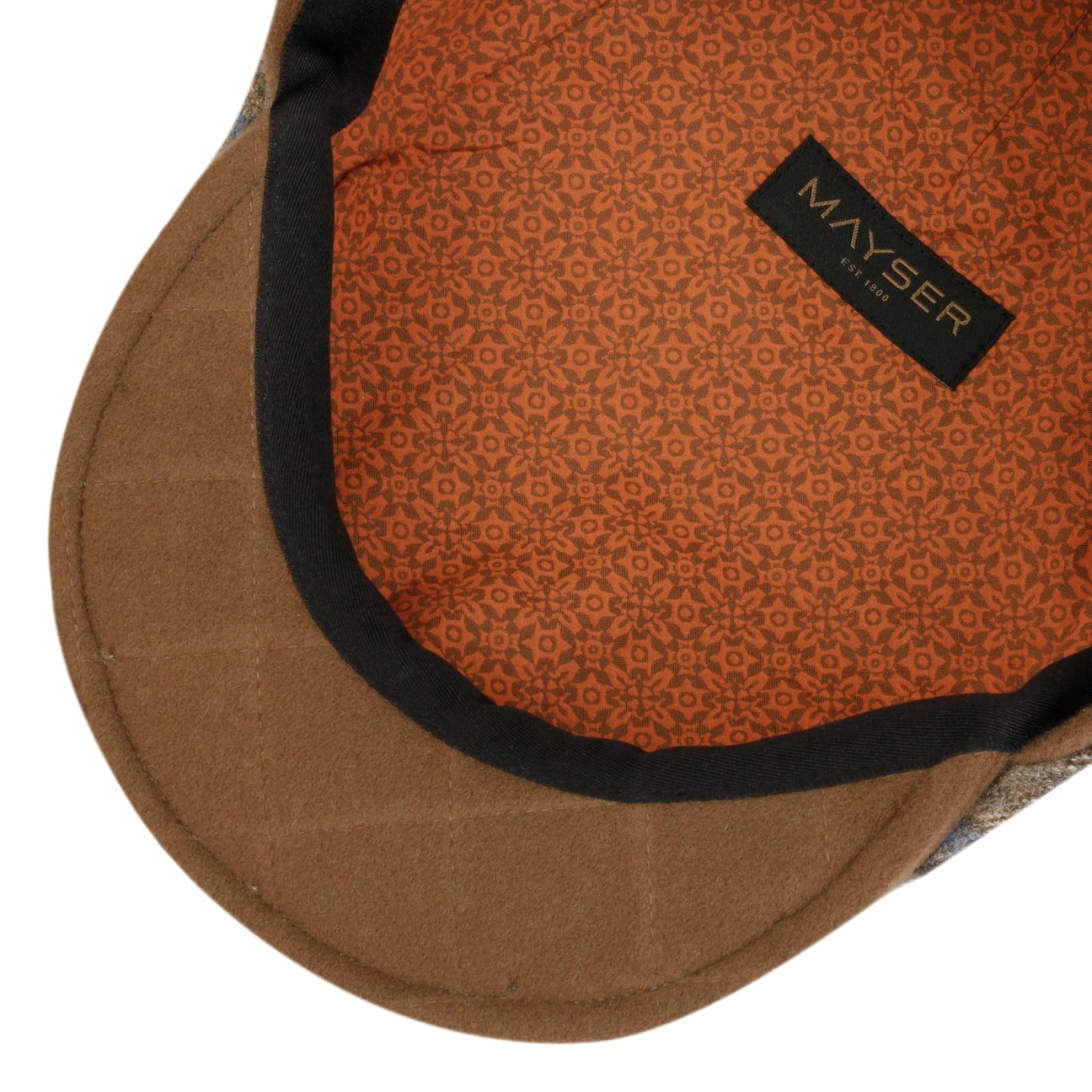 mayser-frankie-soft-casual-flatcap-herren-flatcap-karo-aus-merinowolle image 4