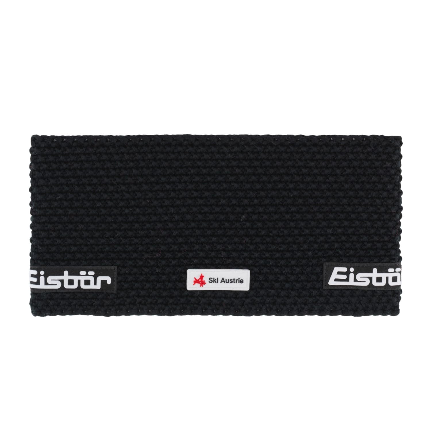 eisb-r-jamie-ski-austria-stirnband-schwarz-13-5-cm-merino-grobstrick-unisex image 1