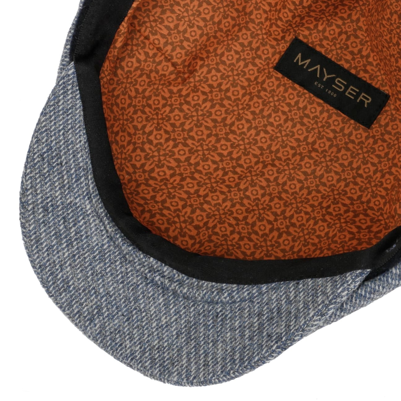 mayser-seven-contrast-edge-flatcap-gef-tterte-winter-flatcap-herren image 4