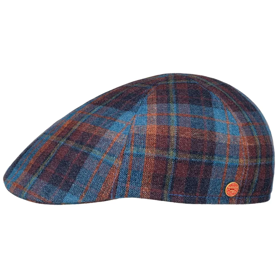 mayser-paddy-new-check-flatcap-karo-flatcap-aus-seide-schurwolle image 1