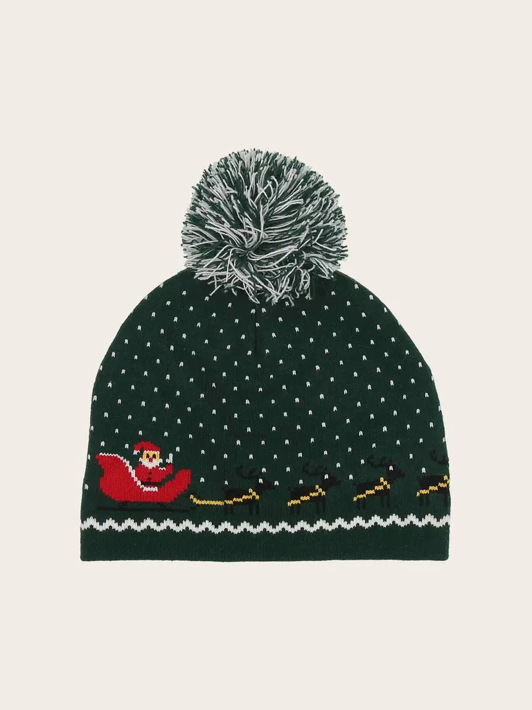 fraas-strickm-tze-mit-weihnachtsmann-motiv-und-bommel-24-x-21-cm-2 image 1