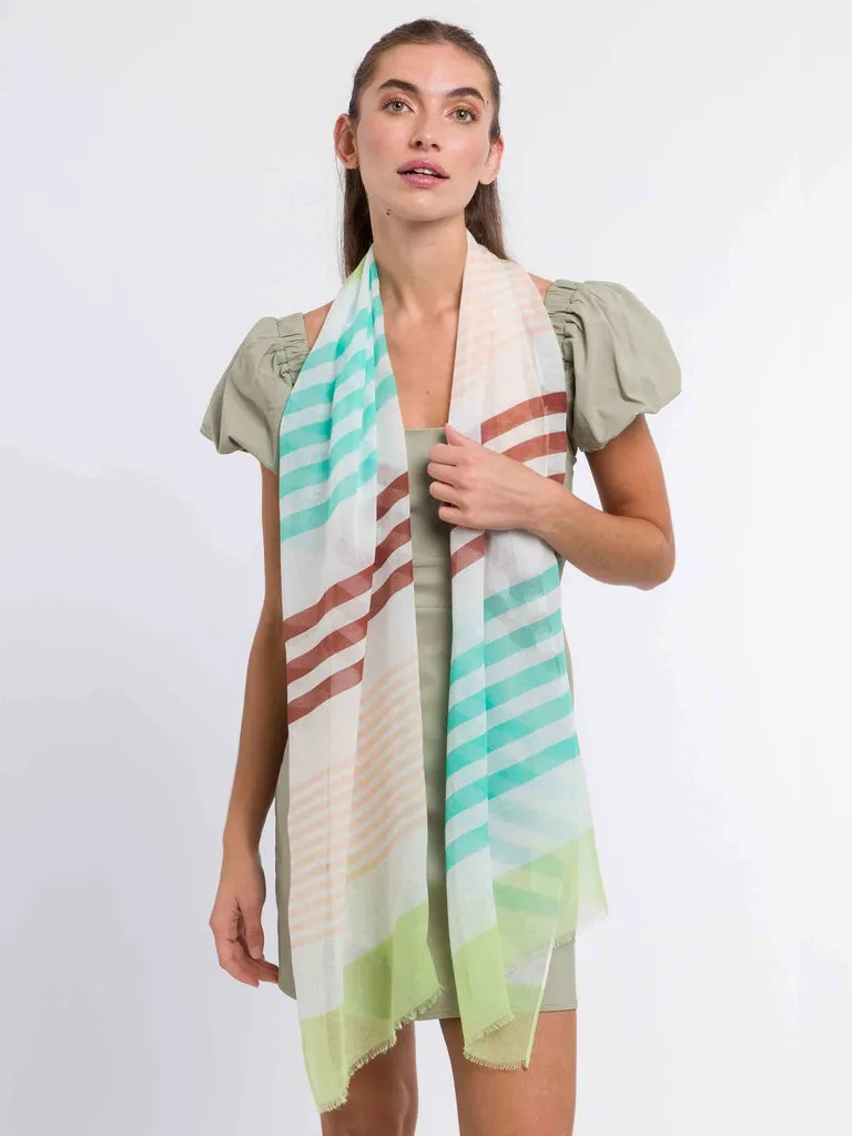 fraas-sustainability-collection-schal-bunt-streifen-50-x-180-cm-aus-recyceltem-p image 1
