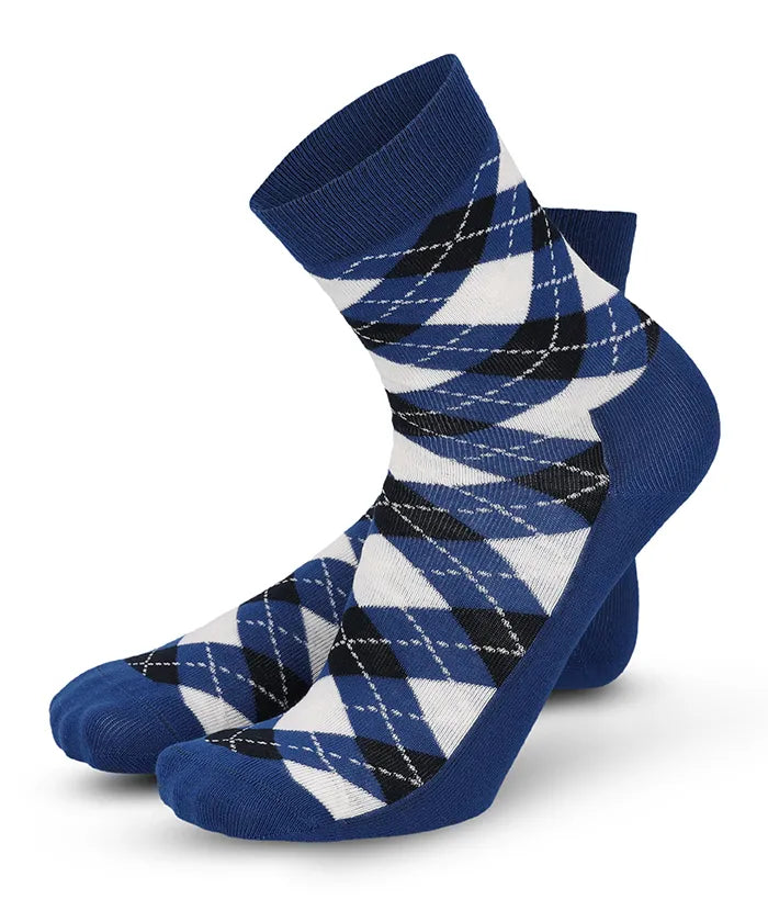 lenz-soft-touch-damen-socken-rhombus-blau image 2